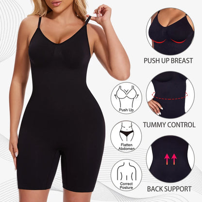 Full Body Shaper for Women – Seamless Tummy Control Bodysuit, Butt Lifter & Thigh Slimmer