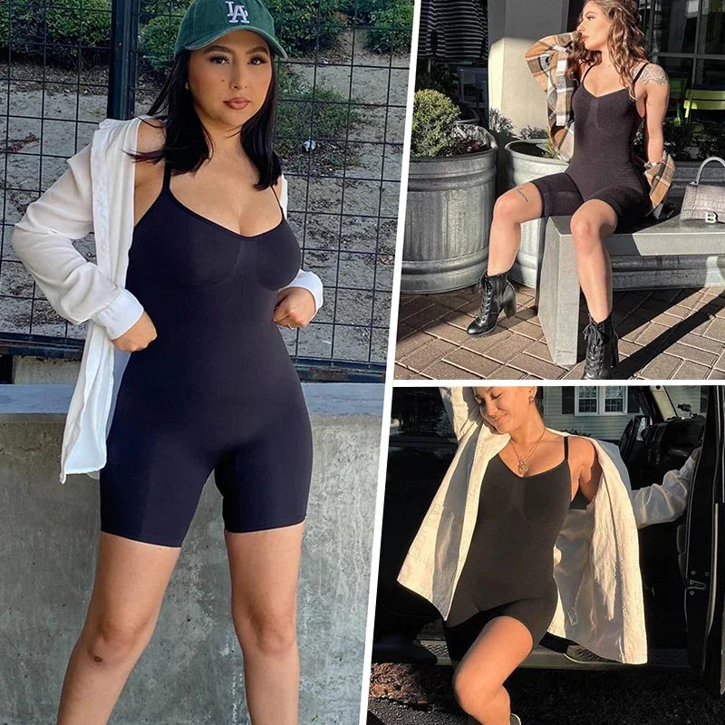 Full Body Shaper for Women – Seamless Tummy Control Bodysuit, Butt Lifter & Thigh Slimmer