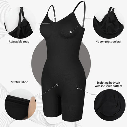 Full Body Shaper for Women – Seamless Tummy Control Bodysuit, Butt Lifter & Thigh Slimmer